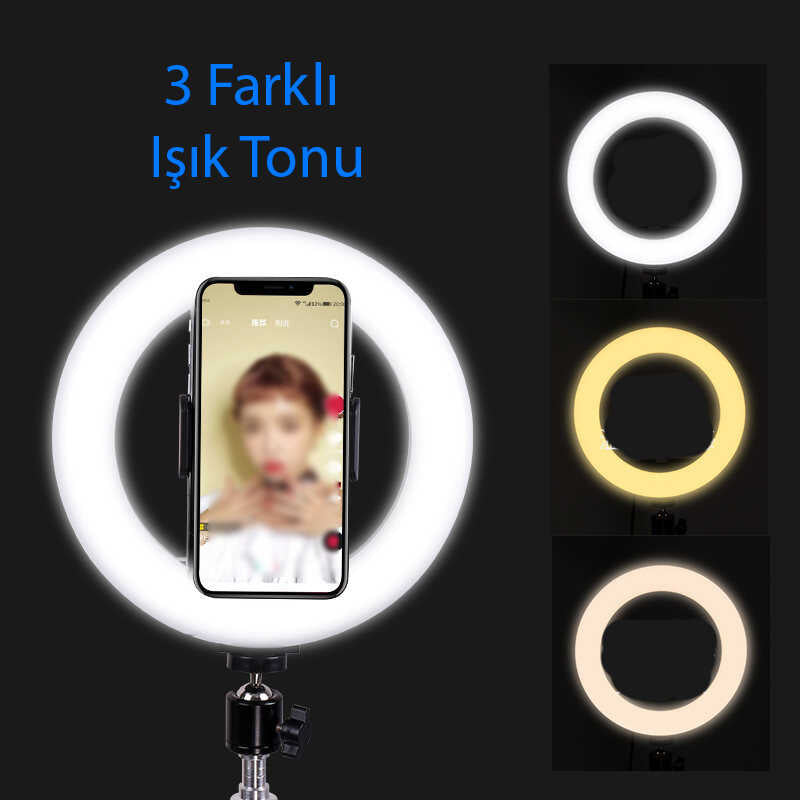 Cepax M20 Işıklı Telefon Tutucu Ring Light - 3 Cepax M20 Işıklı Telefon Tutucu Ring Light - 3